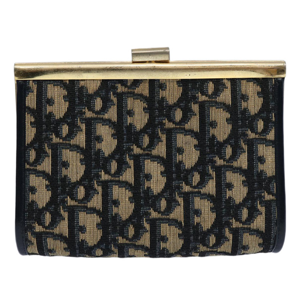 Christian Dior Trotter Canvas Pouch Navy Auth ep2830 - Picture 13 of 15